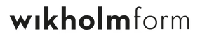 Text 'wikhholmform' in black on a white background
